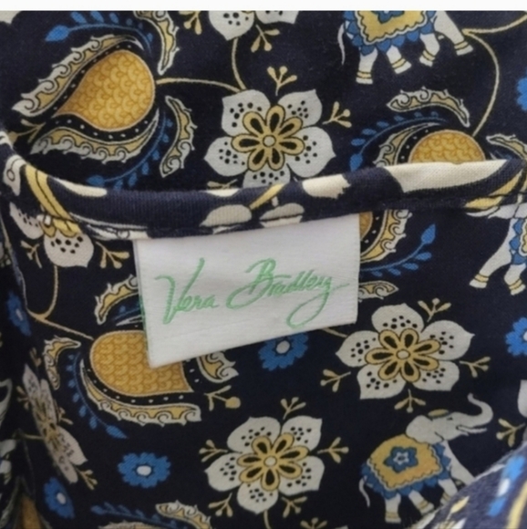 VERA BRADLEY Ellie Blue Elephant Abby Tote Shoulder Bag - Picture 8 of 8